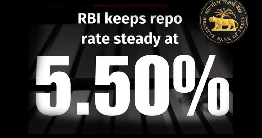 RBI Holds Repo Rate Steady at 5.5 Percent