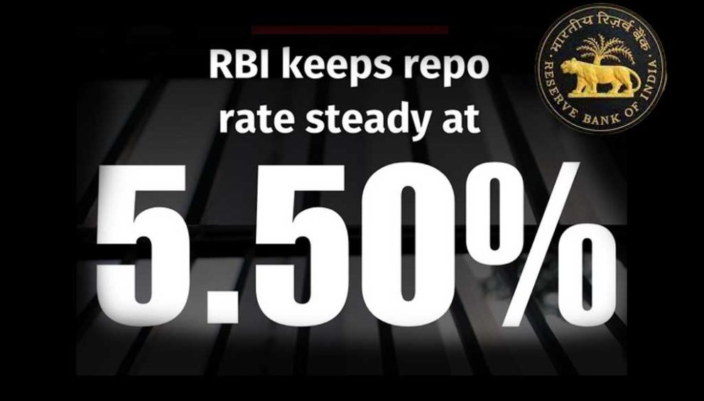 RBI Holds Repo Rate Steady at 5.5 Percent