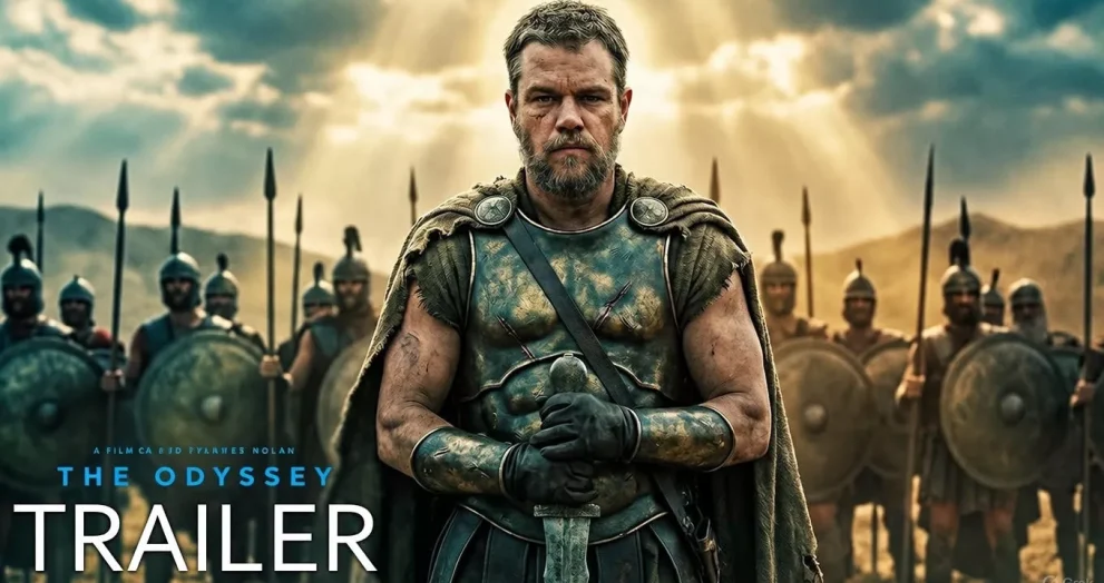 The trailer for Christopher Nolan’s The Odyssey (2026) delivers goosebumps. Matt Damon leads an epic journey—release date, cast, and story inside.
