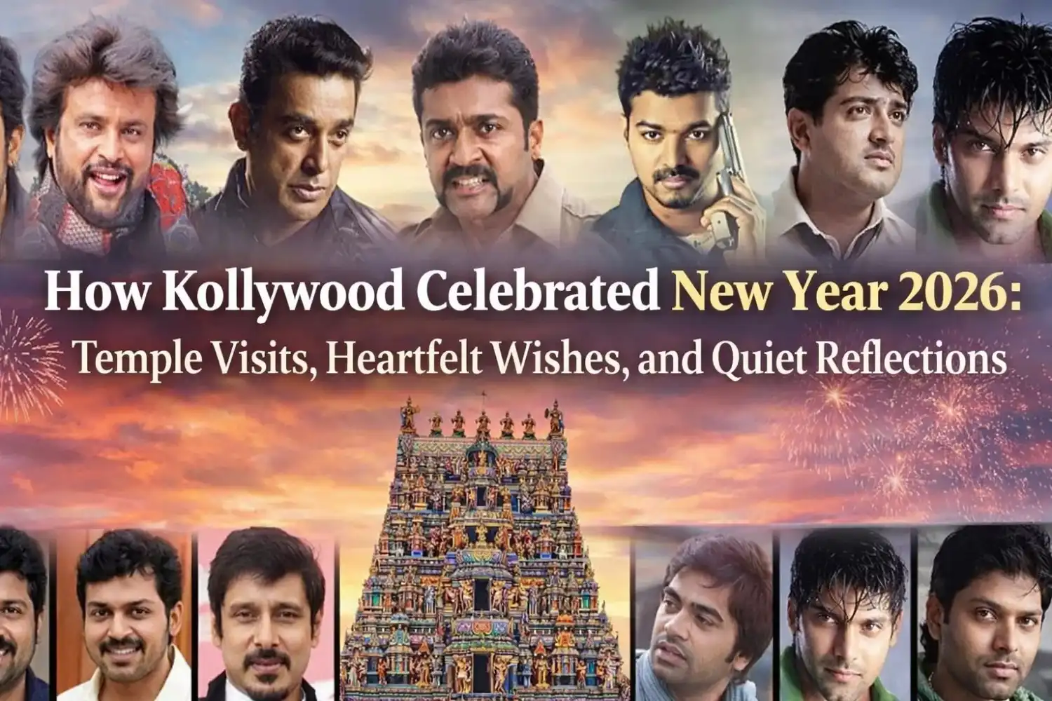How Kollywood Celebrated New Year 2026: Temple Visits, Heartfelt Wishes, and Quiet Reflections