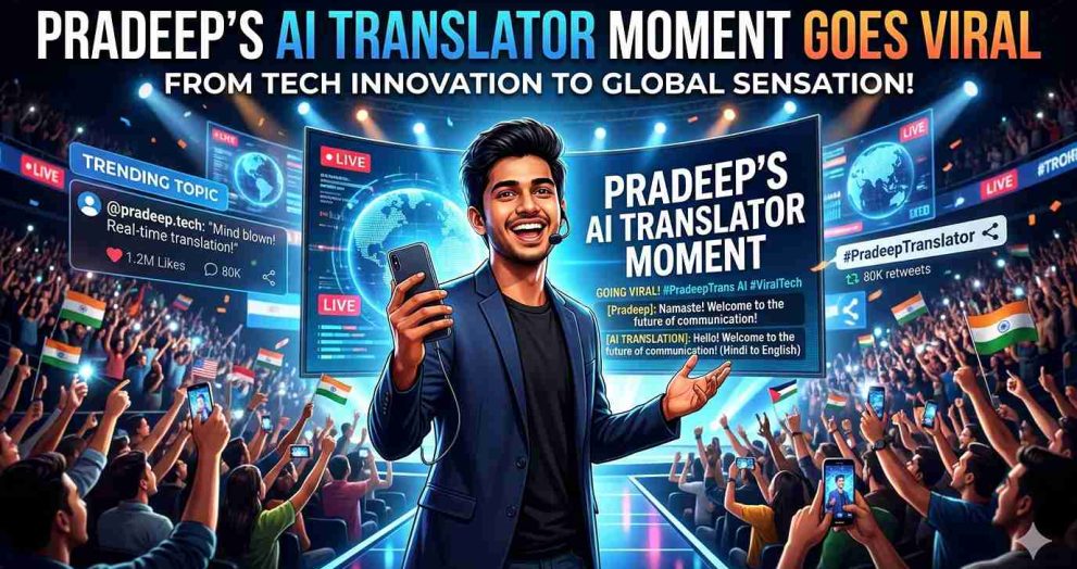 Pradeep’s AI Translator Moment Goes Viral