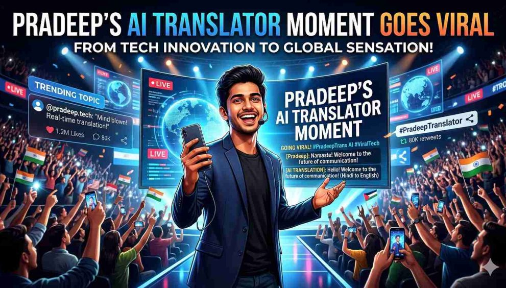 Pradeep’s AI Translator Moment Goes Viral